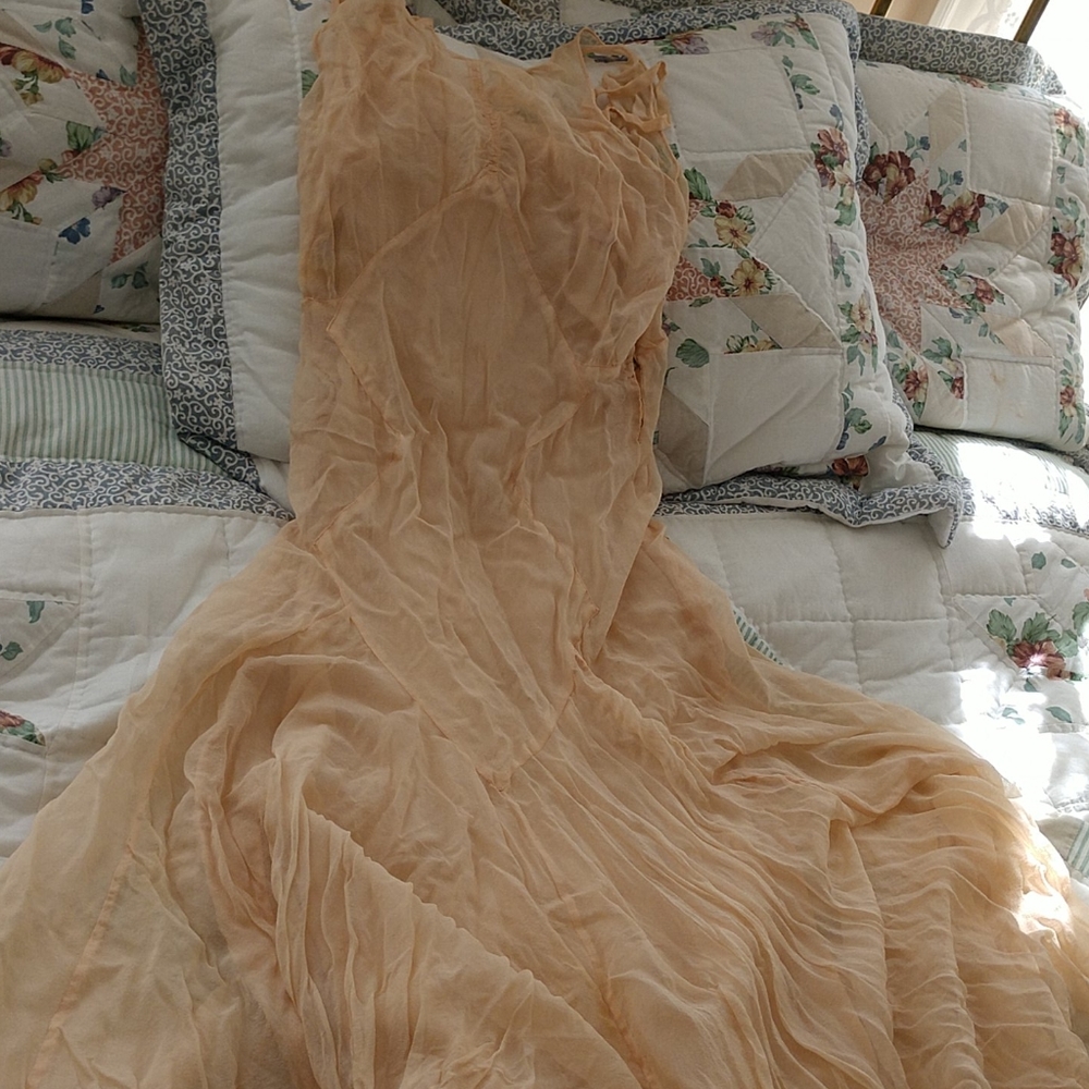 3 PIECE 1920s-30s SILK INCREDIBLE CHIFFON ENSEMBLE - Picture 4 of 16